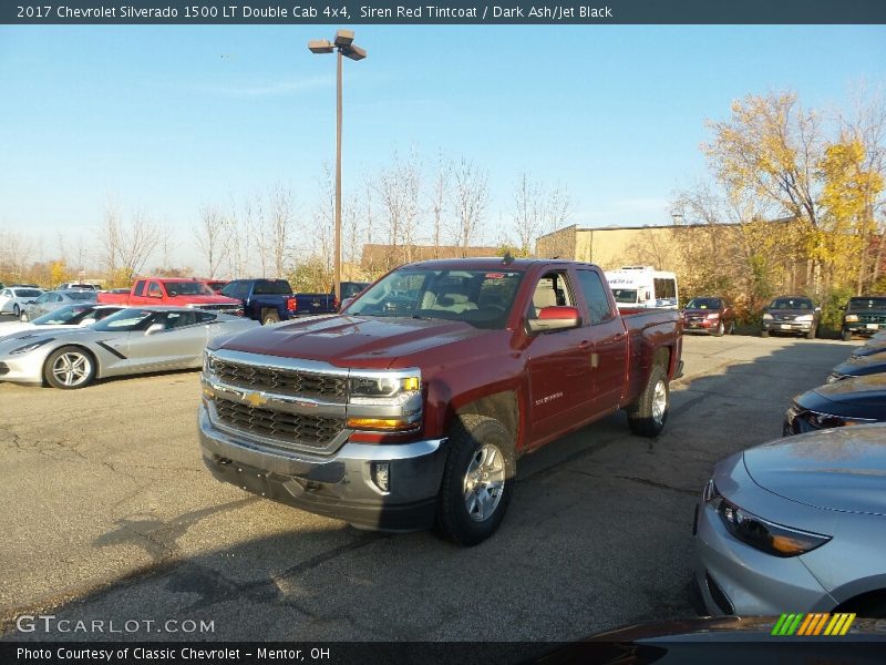 Siren Red Tintcoat / Dark Ash/Jet Black 2017 Chevrolet Silverado 1500 LT Double Cab 4x4