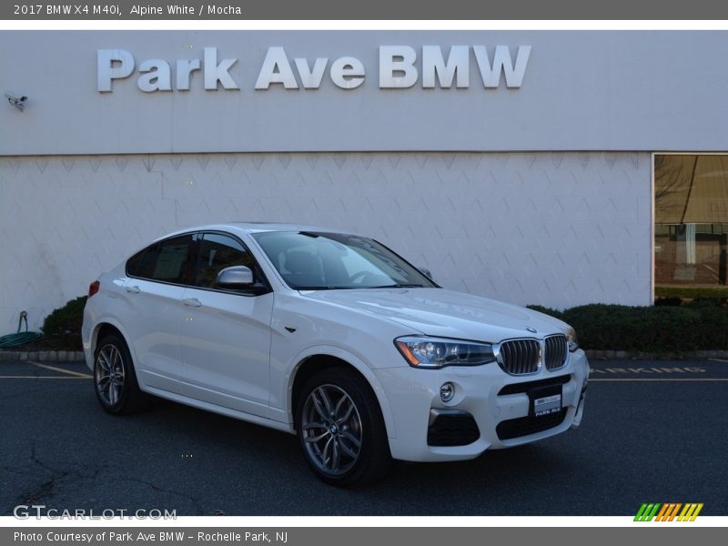 Alpine White / Mocha 2017 BMW X4 M40i