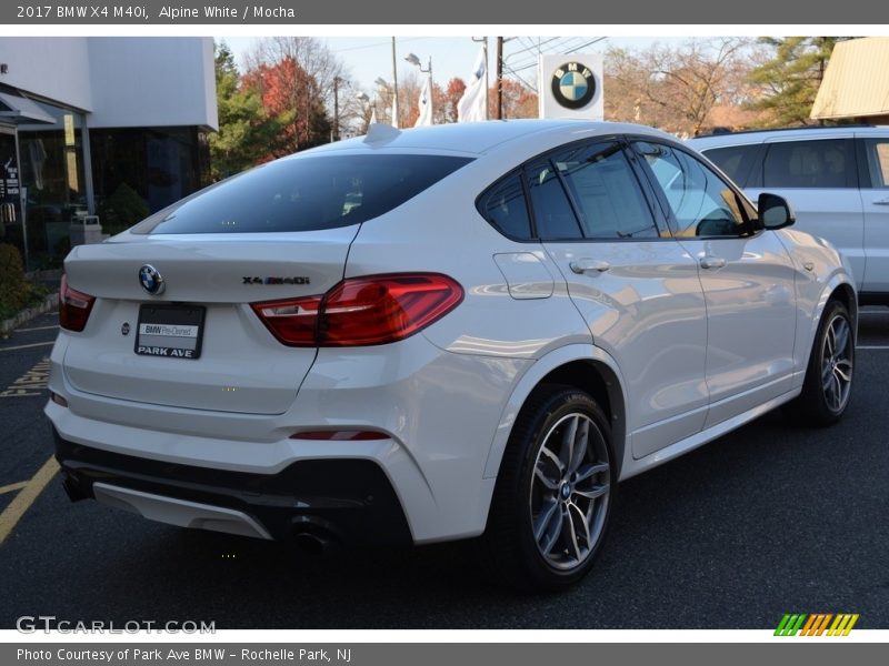 Alpine White / Mocha 2017 BMW X4 M40i