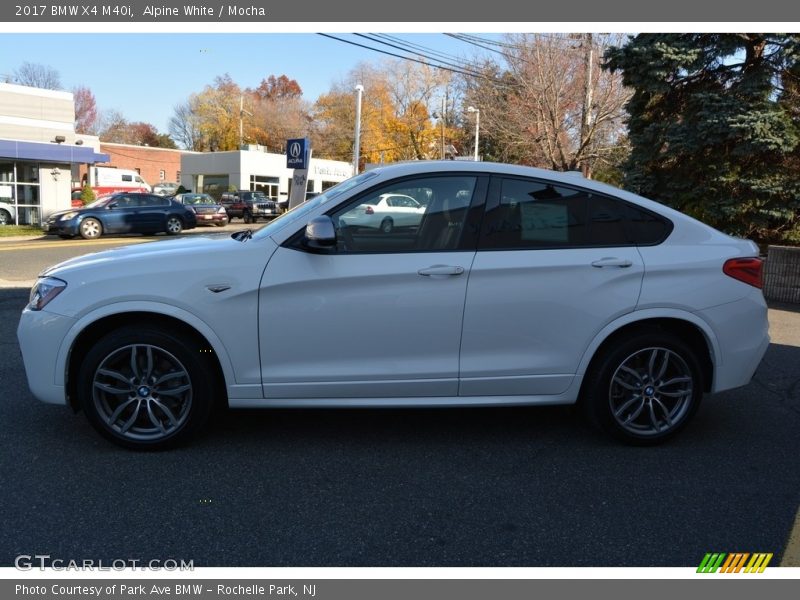 Alpine White / Mocha 2017 BMW X4 M40i