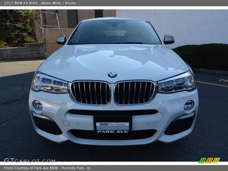 Alpine White / Mocha 2017 BMW X4 M40i
