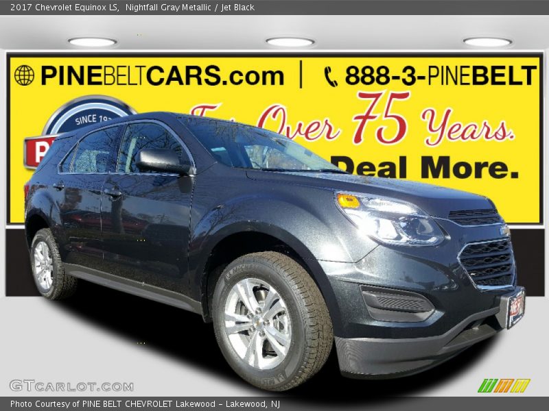 Nightfall Gray Metallic / Jet Black 2017 Chevrolet Equinox LS