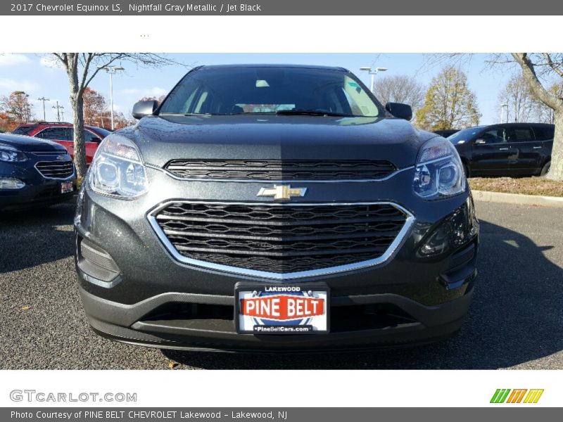 Nightfall Gray Metallic / Jet Black 2017 Chevrolet Equinox LS