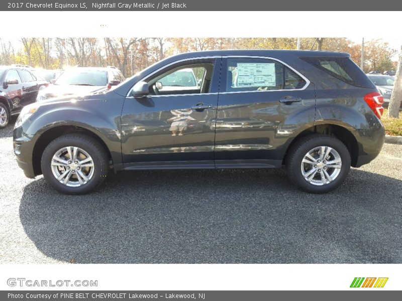 Nightfall Gray Metallic / Jet Black 2017 Chevrolet Equinox LS