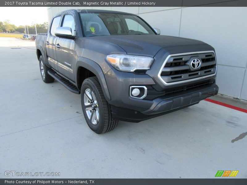 Magnetic Gray Metallic / Limited Hickory 2017 Toyota Tacoma Limited Double Cab