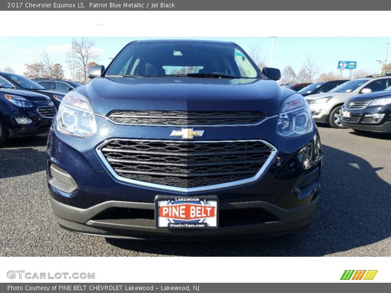 Patriot Blue Metallic / Jet Black 2017 Chevrolet Equinox LS