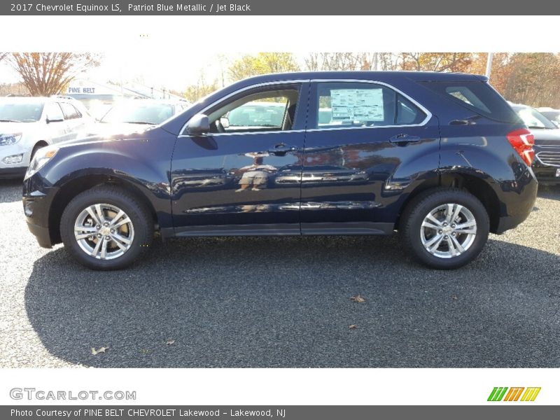Patriot Blue Metallic / Jet Black 2017 Chevrolet Equinox LS