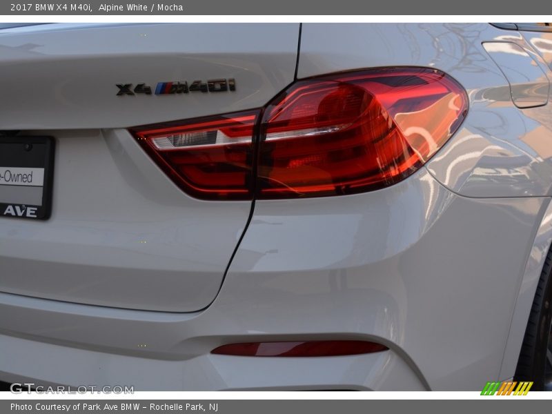 Alpine White / Mocha 2017 BMW X4 M40i