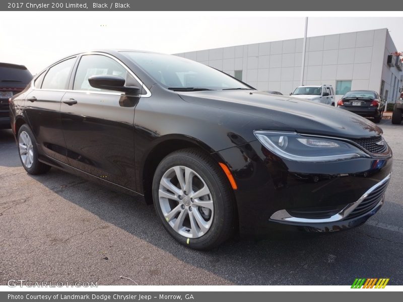 Black / Black 2017 Chrysler 200 Limited