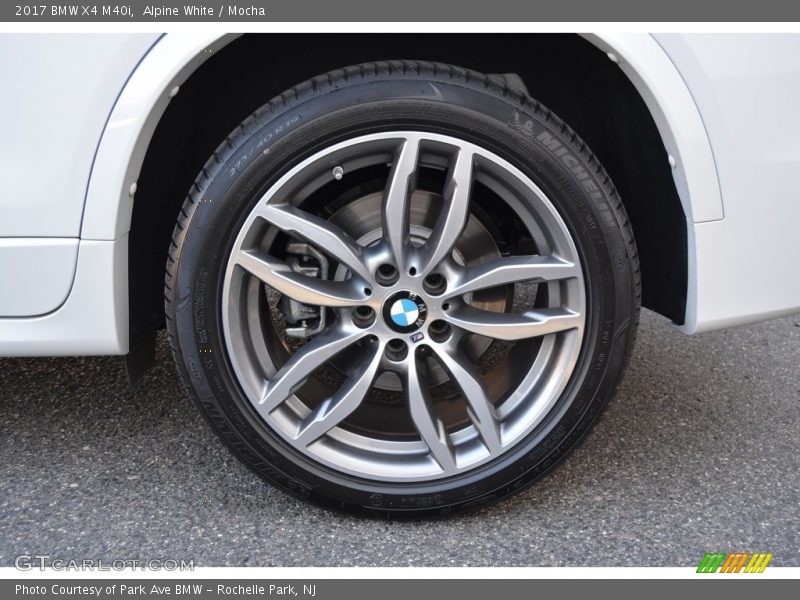 Alpine White / Mocha 2017 BMW X4 M40i
