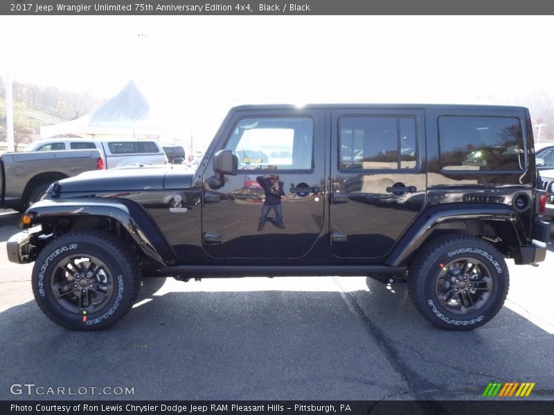 Black / Black 2017 Jeep Wrangler Unlimited 75th Anniversary Edition 4x4