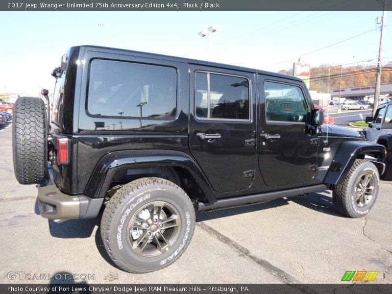 Black / Black 2017 Jeep Wrangler Unlimited 75th Anniversary Edition 4x4