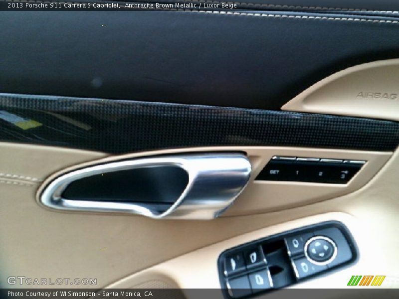 Anthracite Brown Metallic / Luxor Beige 2013 Porsche 911 Carrera S Cabriolet