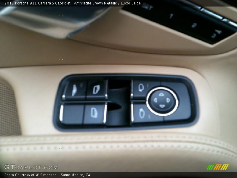 Anthracite Brown Metallic / Luxor Beige 2013 Porsche 911 Carrera S Cabriolet