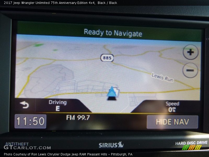 Navigation of 2017 Wrangler Unlimited 75th Anniversary Edition 4x4