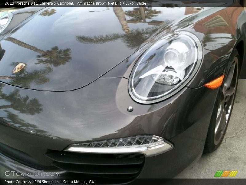 Anthracite Brown Metallic / Luxor Beige 2013 Porsche 911 Carrera S Cabriolet