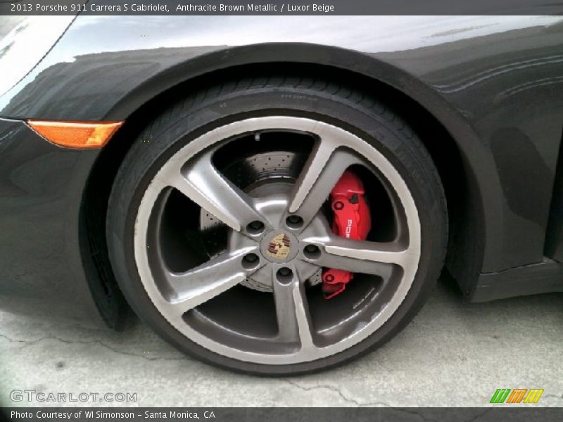 Anthracite Brown Metallic / Luxor Beige 2013 Porsche 911 Carrera S Cabriolet