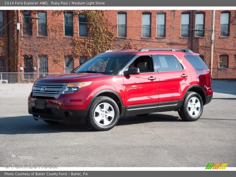 Ruby Red / Medium Light Stone 2014 Ford Explorer 4WD
