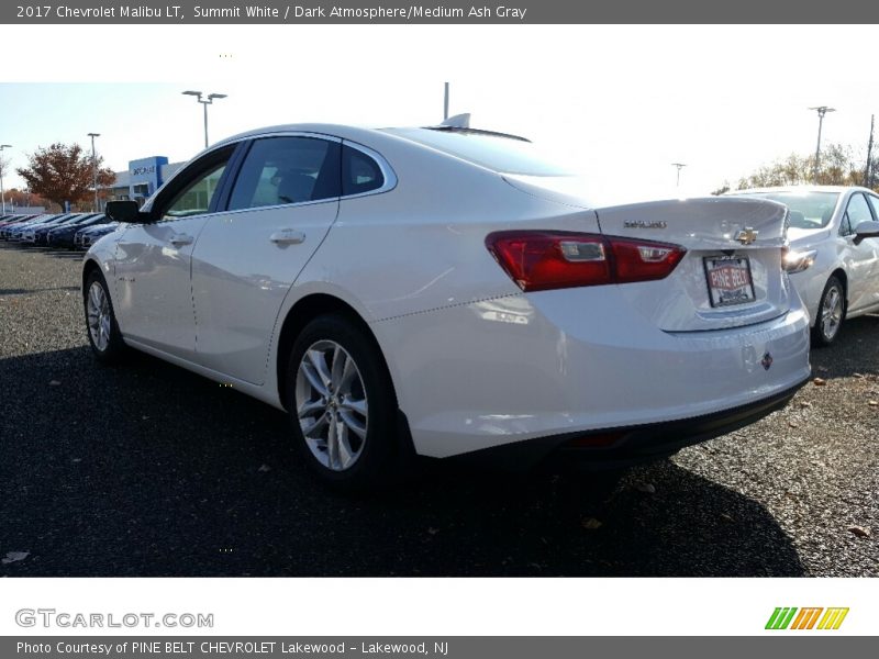 Summit White / Dark Atmosphere/Medium Ash Gray 2017 Chevrolet Malibu LT