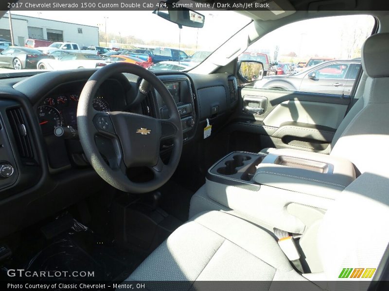 Summit White / Dark Ash/Jet Black 2017 Chevrolet Silverado 1500 Custom Double Cab 4x4