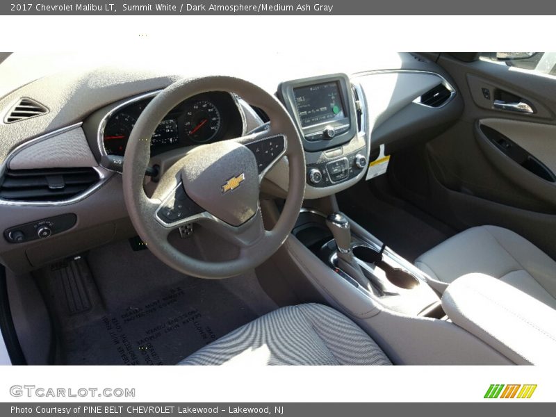 Summit White / Dark Atmosphere/Medium Ash Gray 2017 Chevrolet Malibu LT