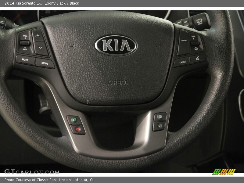 Ebony Black / Black 2014 Kia Sorento LX