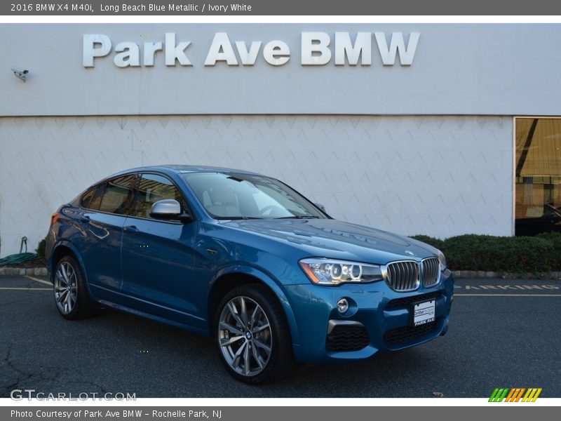 Long Beach Blue Metallic / Ivory White 2016 BMW X4 M40i