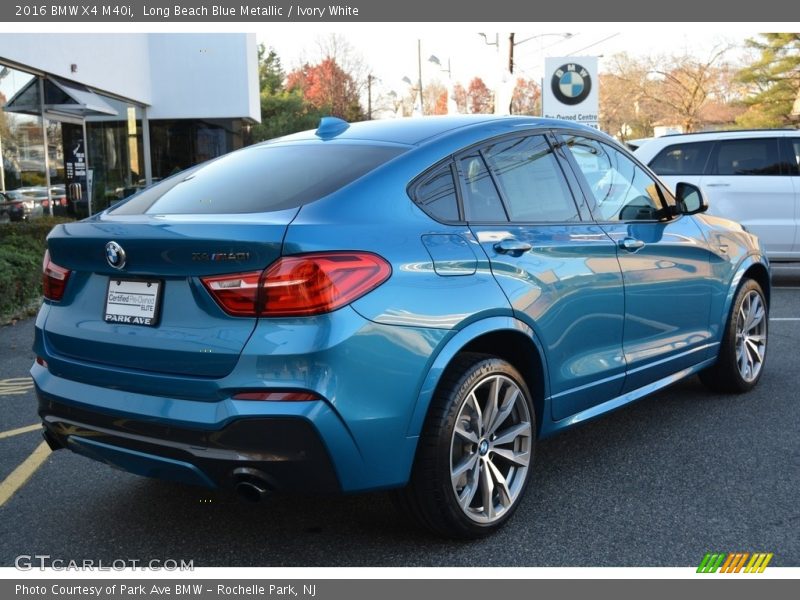 Long Beach Blue Metallic / Ivory White 2016 BMW X4 M40i