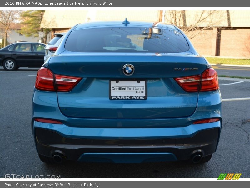 Long Beach Blue Metallic / Ivory White 2016 BMW X4 M40i