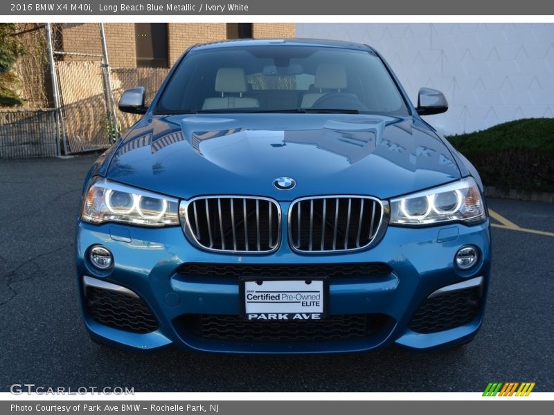 Long Beach Blue Metallic / Ivory White 2016 BMW X4 M40i