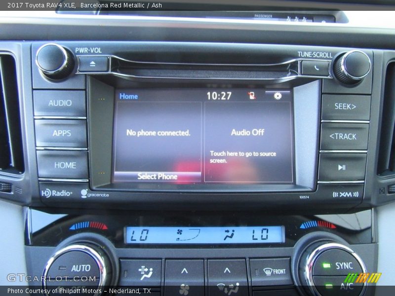 Controls of 2017 RAV4 XLE