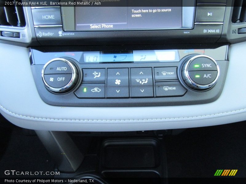 Controls of 2017 RAV4 XLE