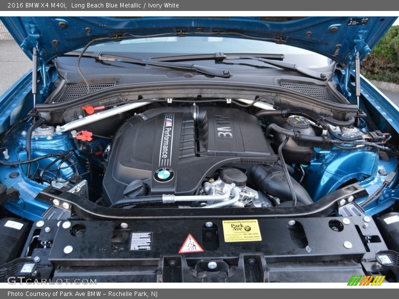  2016 X4 M40i Engine - 3.0 Liter TwinPower Turbocharged DI DOHC 24-Valve VVT Inline 6 Cylinder