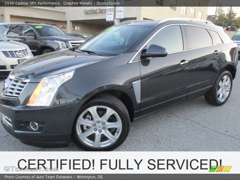 Graphite Metallic / Ebony/Ebony 2016 Cadillac SRX Performance