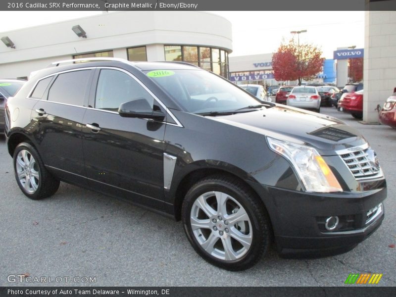 Graphite Metallic / Ebony/Ebony 2016 Cadillac SRX Performance