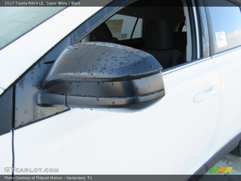 Super White / Black 2017 Toyota RAV4 LE