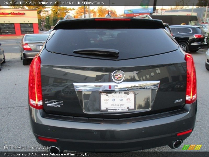 Graphite Metallic / Ebony/Ebony 2016 Cadillac SRX Performance