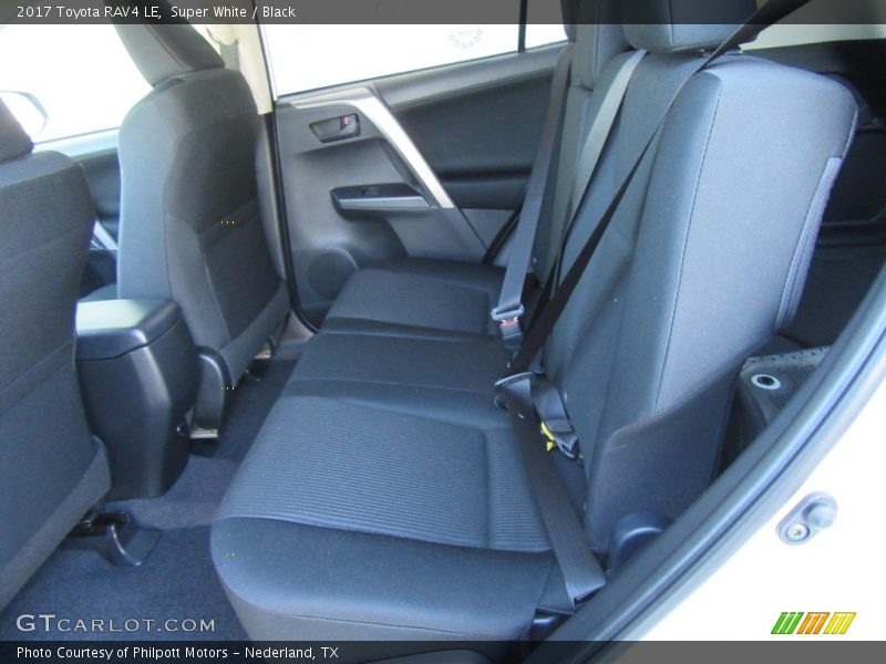 Super White / Black 2017 Toyota RAV4 LE