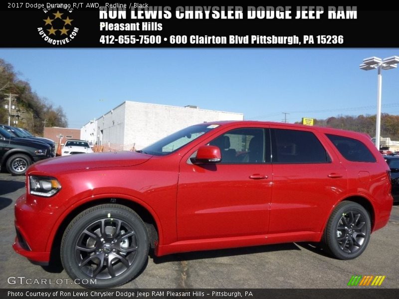 Redline / Black 2017 Dodge Durango R/T AWD