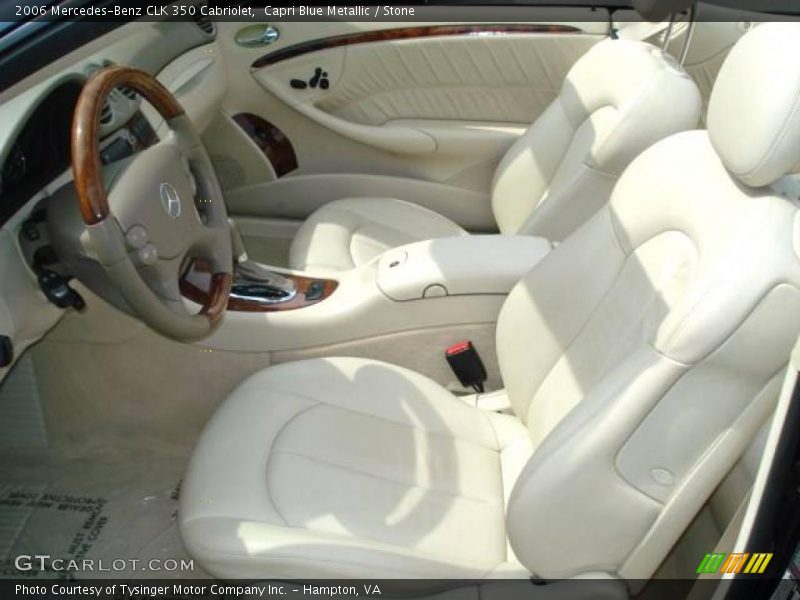 Capri Blue Metallic / Stone 2006 Mercedes-Benz CLK 350 Cabriolet