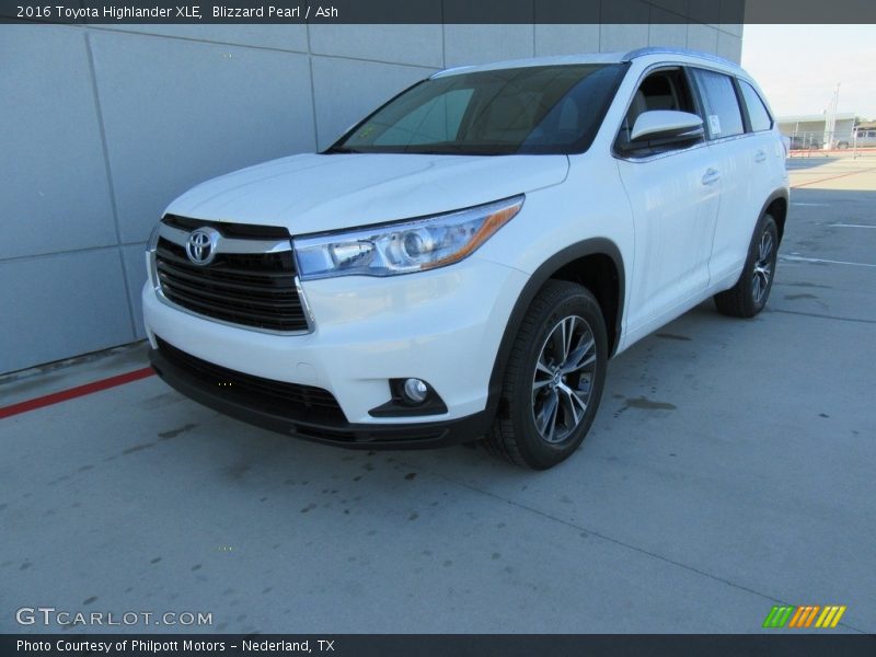 Blizzard Pearl / Ash 2016 Toyota Highlander XLE