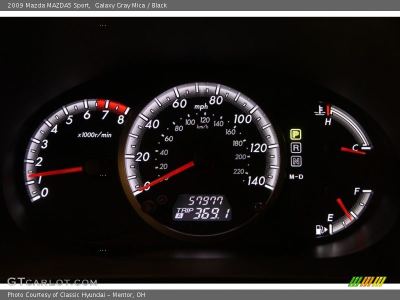 Galaxy Gray Mica / Black 2009 Mazda MAZDA5 Sport