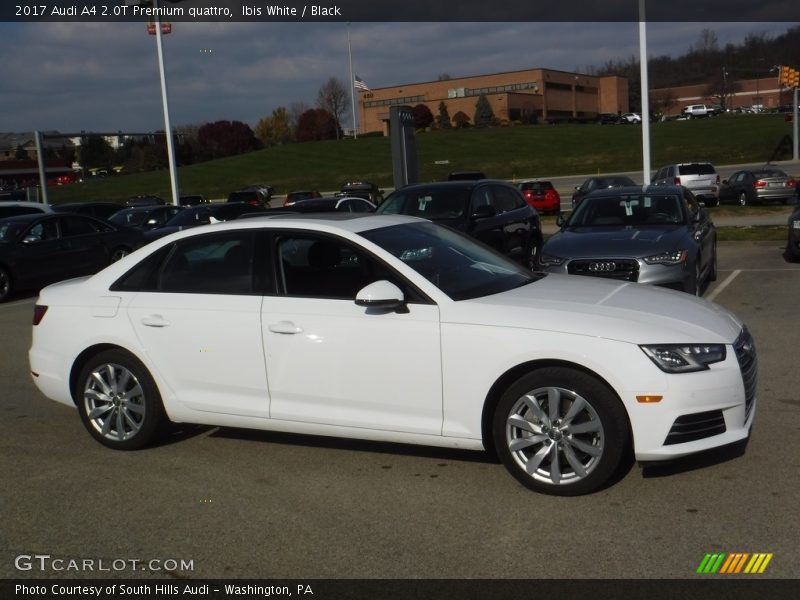 Ibis White / Black 2017 Audi A4 2.0T Premium quattro