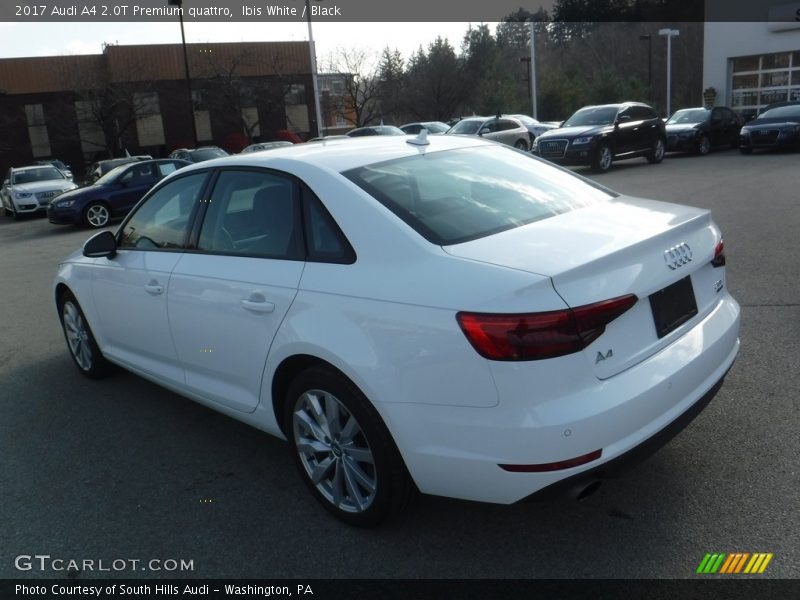 Ibis White / Black 2017 Audi A4 2.0T Premium quattro