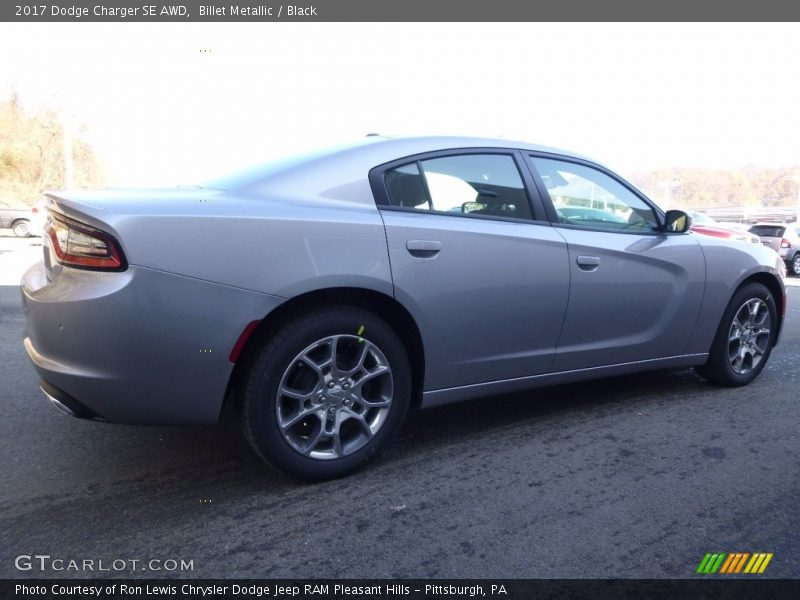 Billet Metallic / Black 2017 Dodge Charger SE AWD