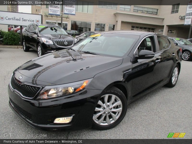 Ebony Black / Beige 2014 Kia Optima EX