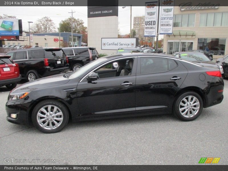 Ebony Black / Beige 2014 Kia Optima EX