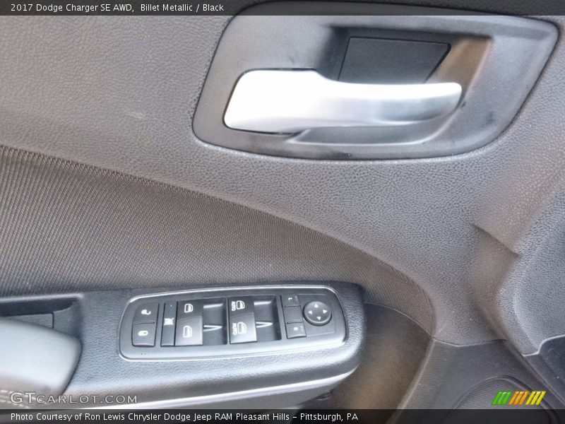 Billet Metallic / Black 2017 Dodge Charger SE AWD