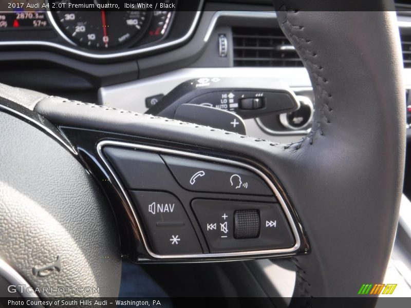 Ibis White / Black 2017 Audi A4 2.0T Premium quattro