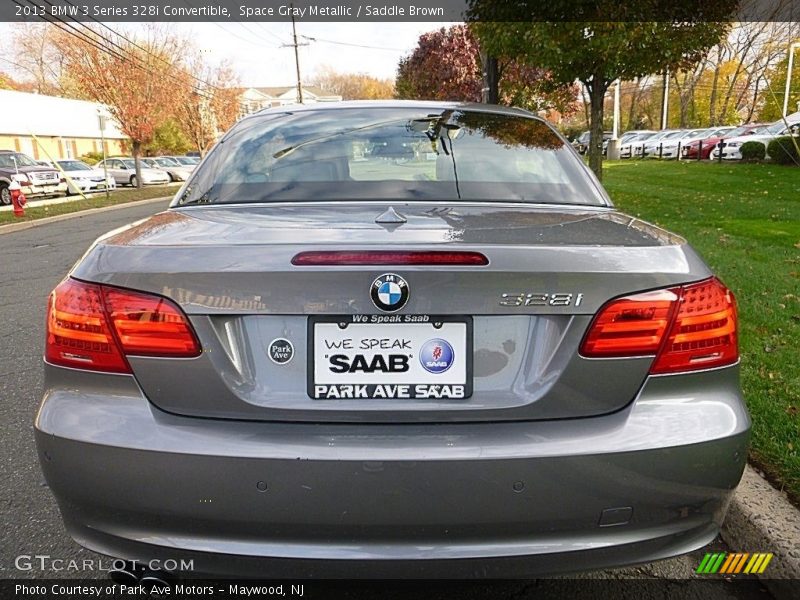 Space Gray Metallic / Saddle Brown 2013 BMW 3 Series 328i Convertible